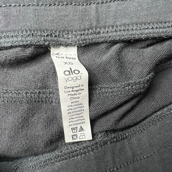 Alo Yoga gray Urban Moto Sweatpants joggers women's size XS - Picture 4 of 9